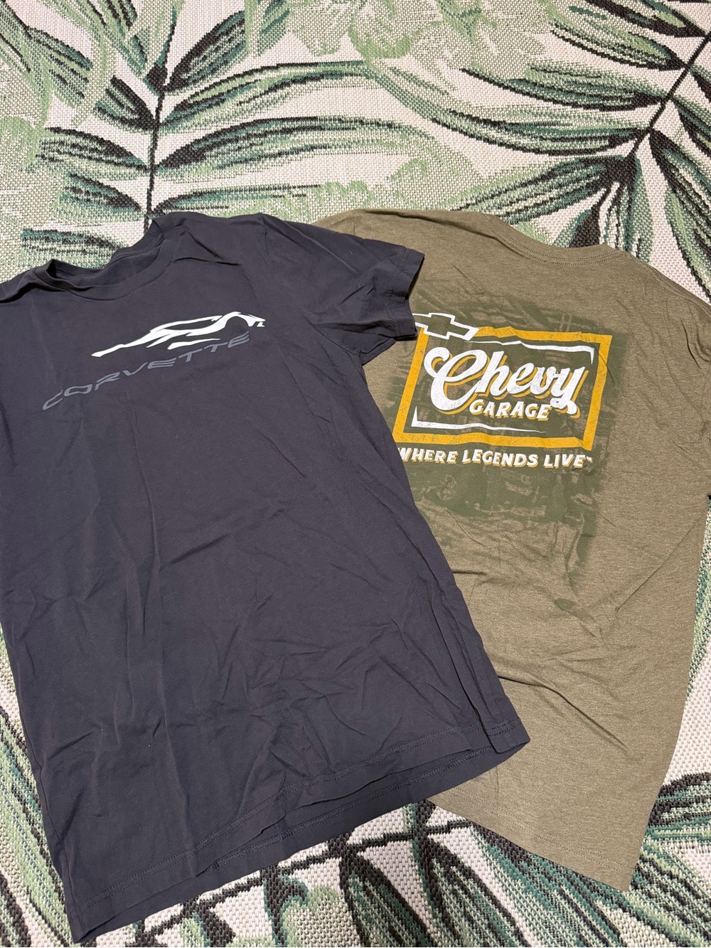 Chevrolet Tee Bundle Navy Graphic Logo T-Shirt Corvette Large